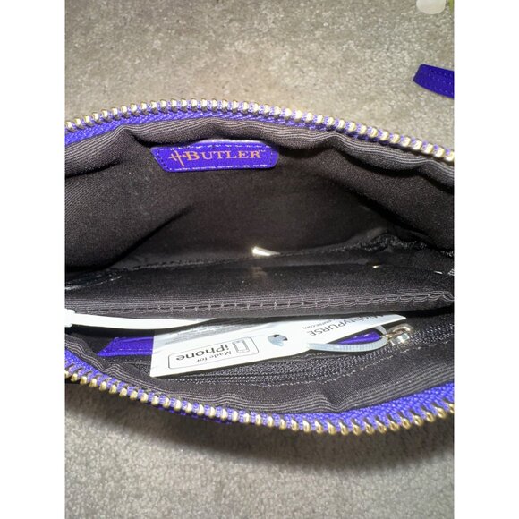 MightyPurse Charge On The Go Purple Wristlet Built-In Smartphone Charger Tassel - Picture 3 of 8